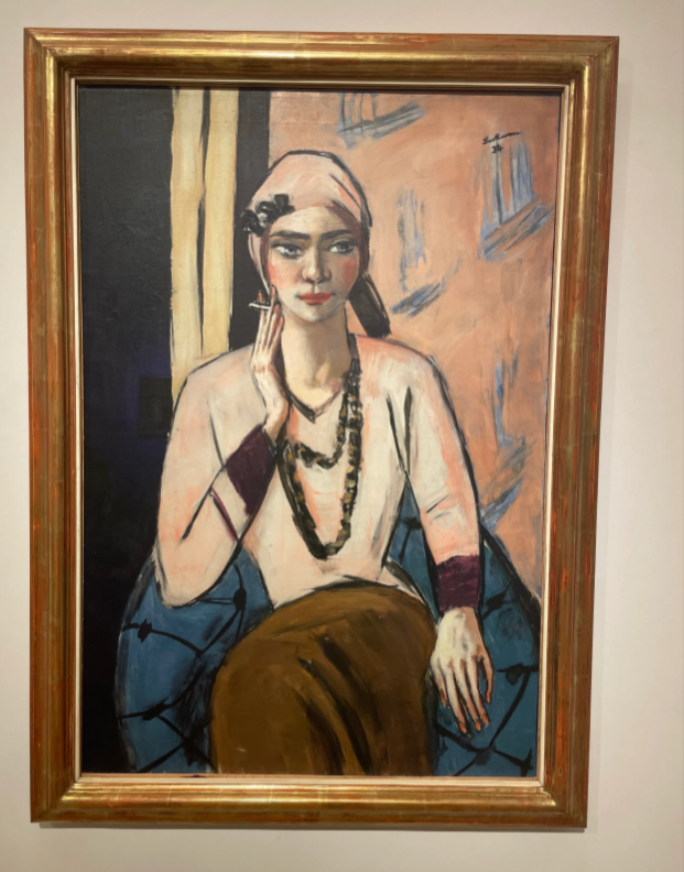 Pintura Quappi con Jersey Rosa de Max Beckmann. Museo Nacional Thyssen Bornemisza